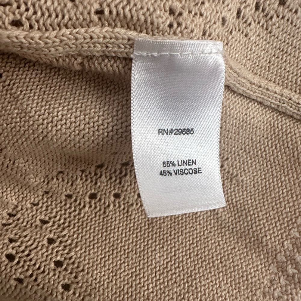 Pendleton Boho Sweater Tunic Light Tan / Beige Si… - image 6